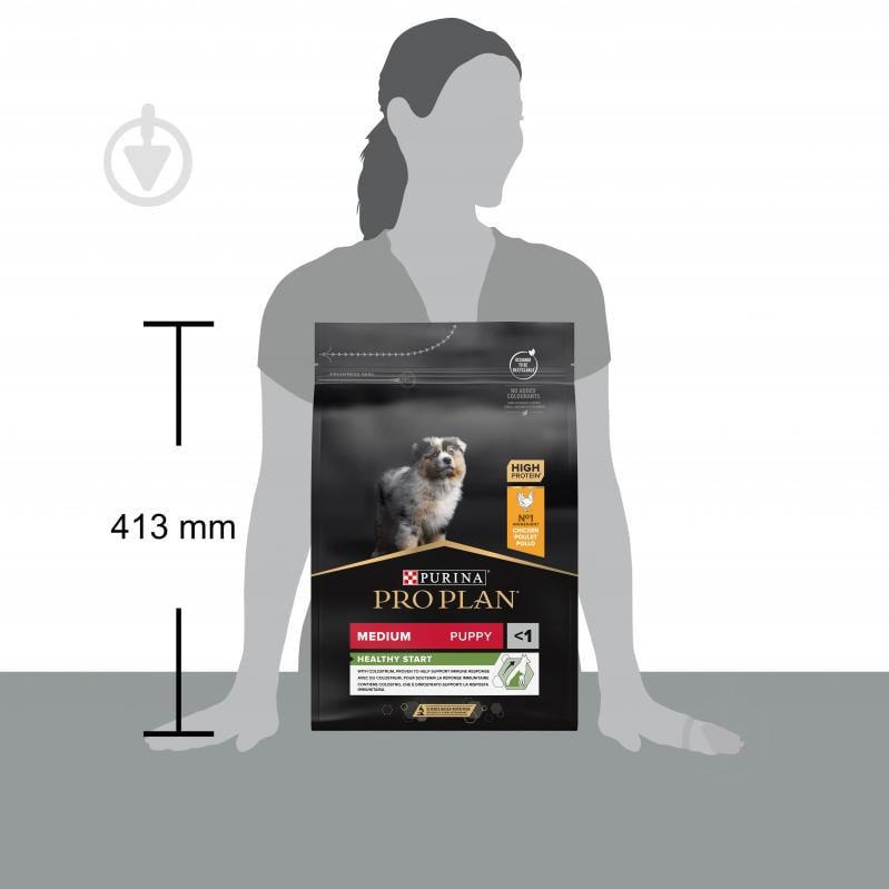 Корм сухой ProPlan by Purina Medium Puppy <1 Healthy Start для щенков с курицей 3 кг - фото 5