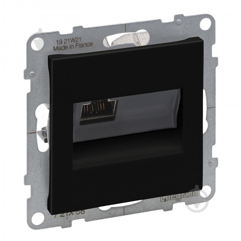 Розетка компьютерная Legrand Suno IP20 черный 721458 - фото 1