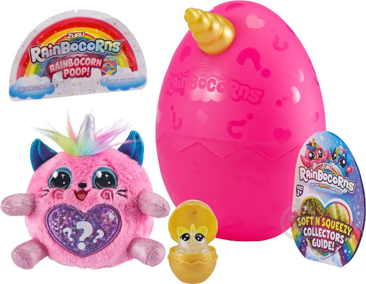 Игрушка-сюрприз Zuru в яйце Rainbocorn-E серия Sparkle Heart Surprise 17,6 см разноцветный 9204E - фото 4