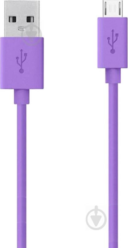 Кабель Belkin Lightning – USB 2 м фиолетовый (F2CU012bt2M-PUR) AM/microB MIXIT - фото 1