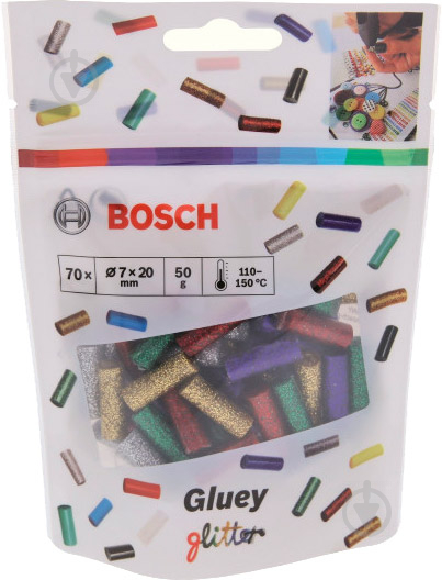 Стрижні клейові Bosch для Gluey з блисткітками 7 мм 70 шт. 2608002006 - фото 2