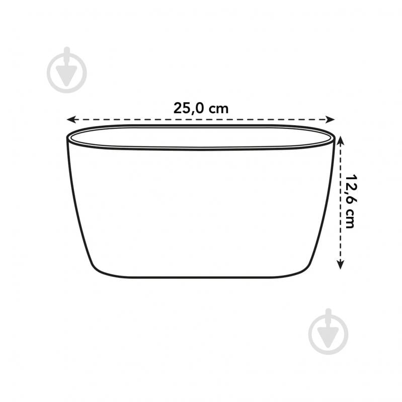 Кашпо для орхидей пластик brussels orchid duo 25х13,4 см овальний белый/прозрачный Elho (313395) - фото 5