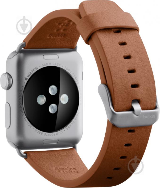 Ремінець Belkin Classic Leather Band for Apple Watch (38mm) brown F8W731btC01 - фото 3