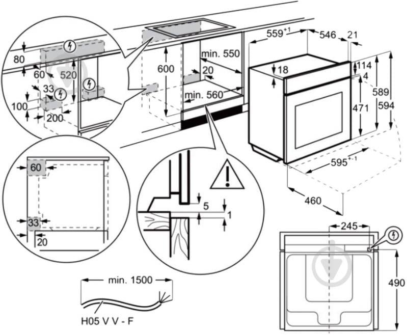 Духова шафа Electrolux OKD5C51X - фото 41