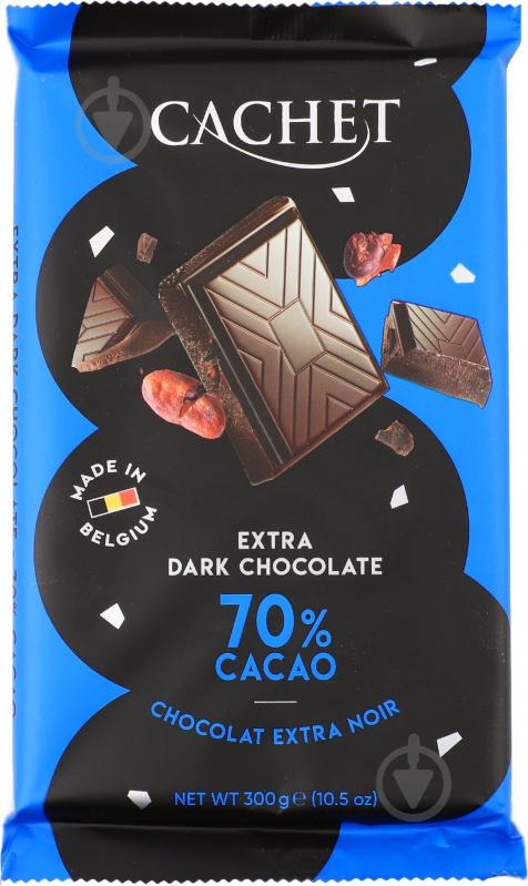 Шоколад Cachet 70% чорний Extra Cachet 300г - фото 1