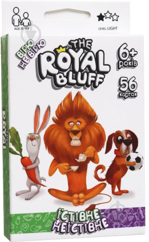 Гра настільна Danko Toys The ROYAL BLUFF їстівне неїстівне (укр.) RBL-02-01U - фото 1