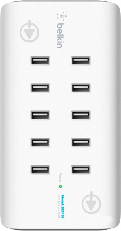 Док-станция Belkin RockStar 10 PORT USB-A CHARGER white (B2B139vf) - фото 1