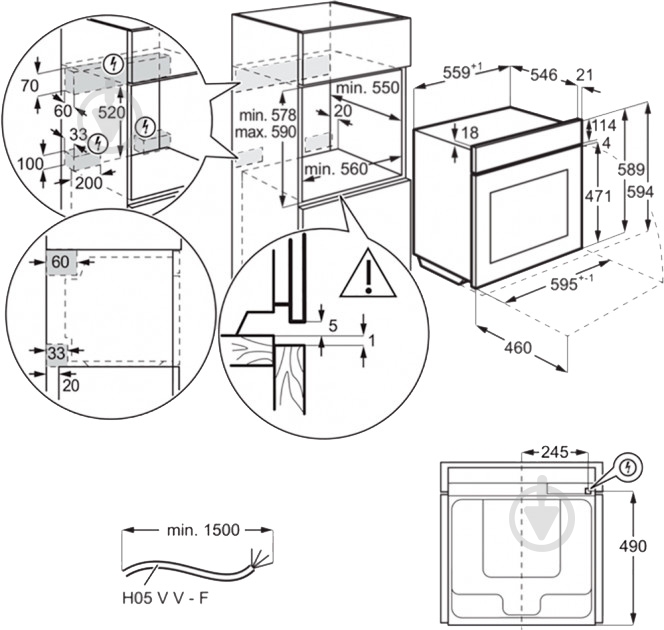Духовой шкаф Electrolux OKD5C70X - фото 4
