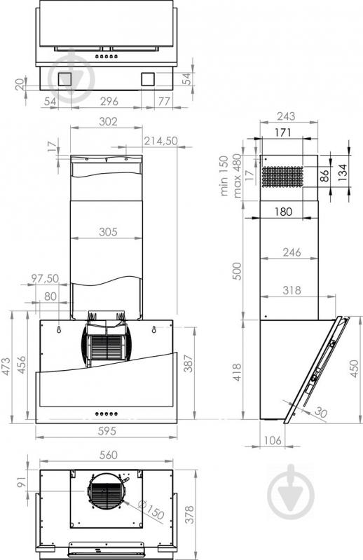 Вытяжка Gorenje WHI623E1XGB - фото 4