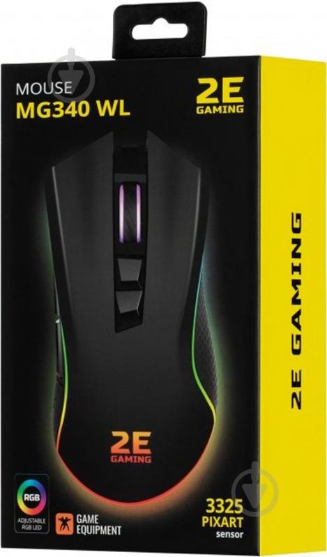Миша 2E Gaming MG340 WL RGB Wireless/USB Black (2E-MG340UB-WL) - фото 9
