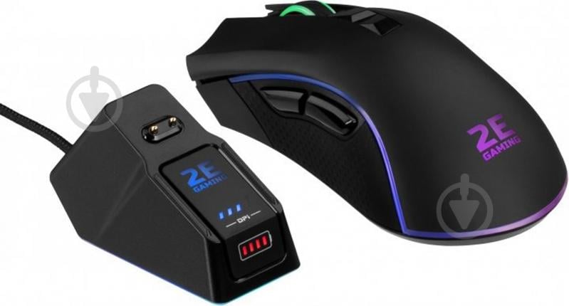 Миша 2E Gaming MG340 WL RGB Wireless/USB Black (2E-MG340UB-WL) - фото 6