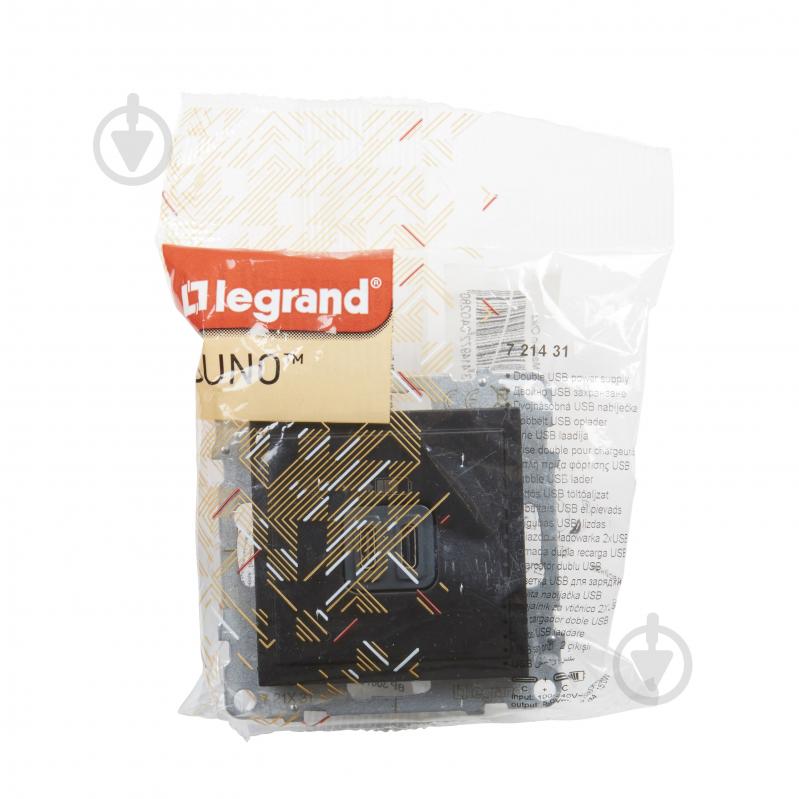 Розетка USB Legrand Suno IP20 черный 721431 - фото 4