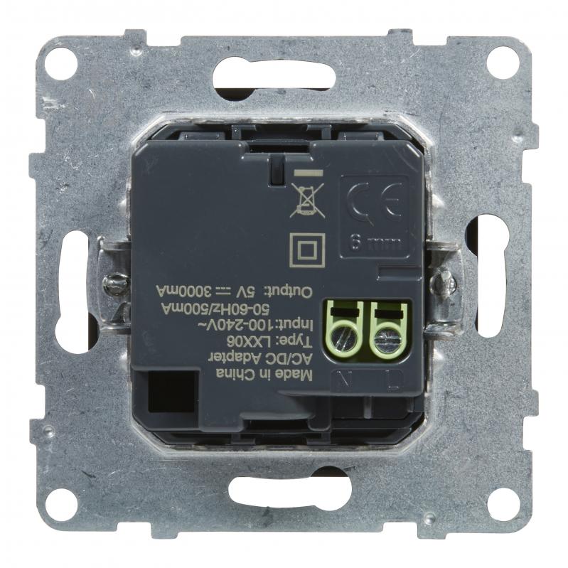 Розетка USB Legrand Suno IP20 черный 721431 - фото 5