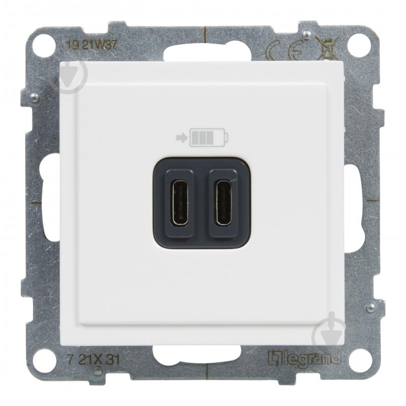 Розетка USB Legrand Suno IP20 белый 721131 - фото 2