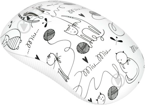Мышь 2E MF209 WL Cats white - фото 2