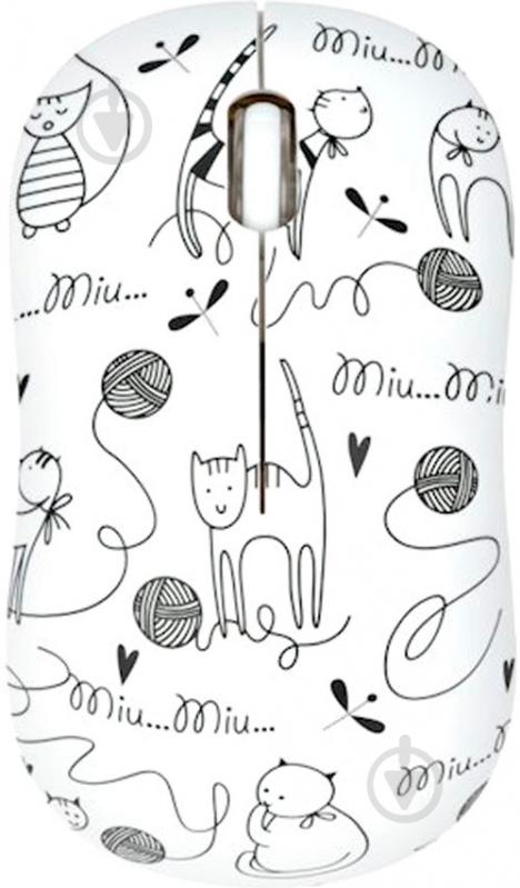 Мышь 2E MF209 WL Cats white - фото 1