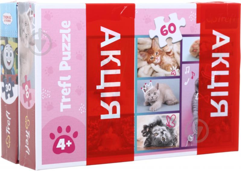 Набір пазлів Trefl (30 + 60 елементів) Томас та його друзі та Милі котики 18294/17373 - фото 1 Набір пазлів Trefl (30 + 60 елементів) Томас та його друзі та Милі котики 18294/17373 - фото 1