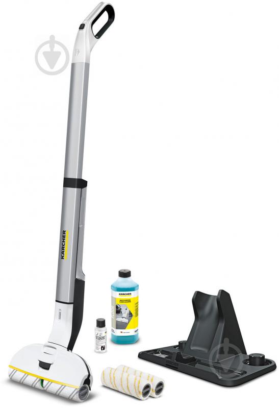 Комплект Karcher поломойная машина для дома FC 3 Cordless Premium + стеклоочиститель WV 1 Plus - фото 1