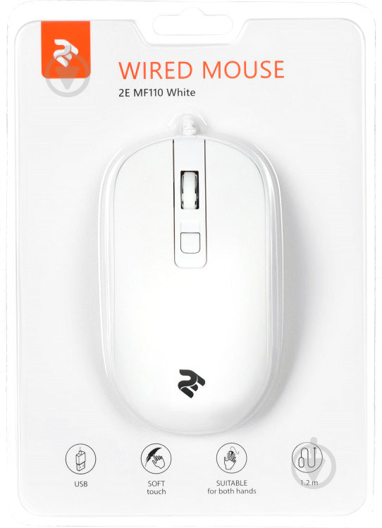 Миша 2E MF110 USB white - фото 4