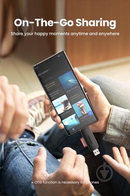 Кардрідер UGREEN CM304 Multifunction Card Reader Black 80191 - фото 4 Кардрідер UGREEN CM304 Multifunction Card Reader Black 80191 - фото 4