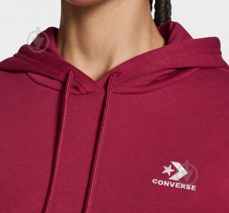 Джемпер Converse STAR CHEVRON HOODIE CVW5K527-M1Z р.S бордовий - фото 4 Джемпер Converse STAR CHEVRON HOODIE CVW5K527-M1Z р.S бордовий - фото 4