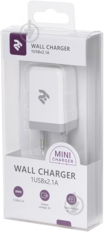 Сетевое зарядное устройство 2E Wall Charger USB 2.1A - фото 4