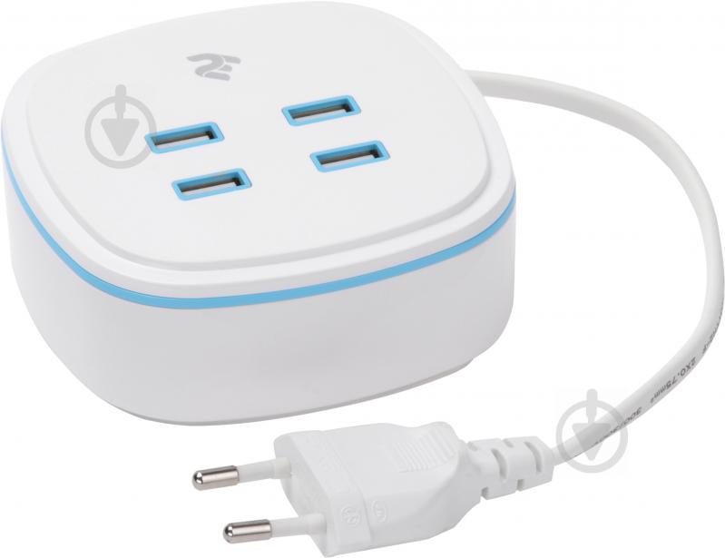 Сетевое зарядное устройство 2E Wall Charger 4xUSB 4.2A - фото 1