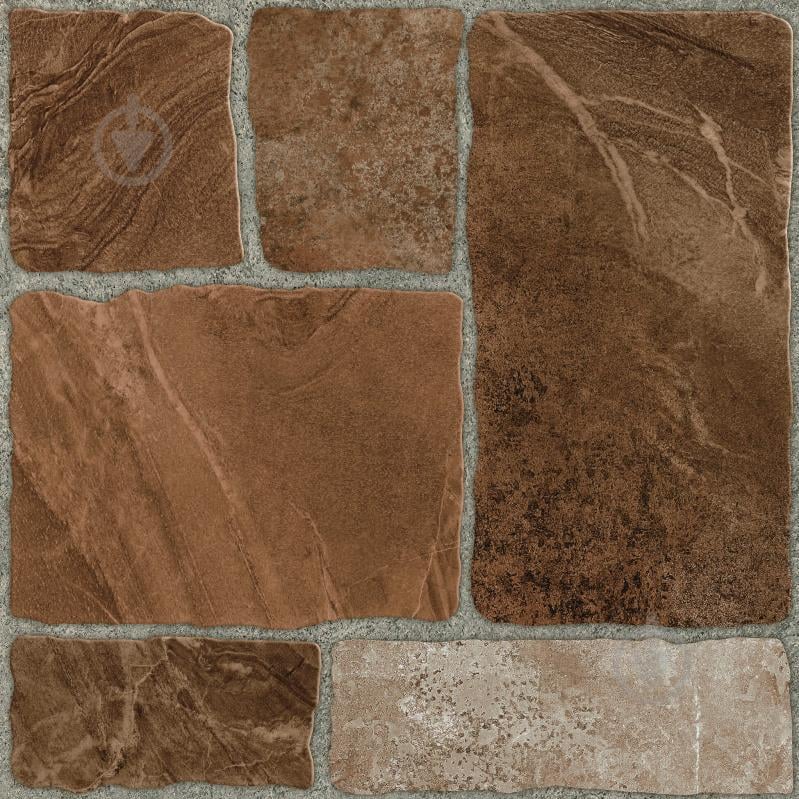 Плитка Golden Tile Stone Brick Теракотовый SBК730 30х30 см - фото 1