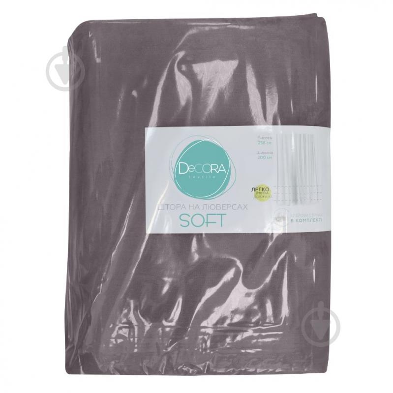 Штора Soft 200х258 см сірий Decora - фото 3