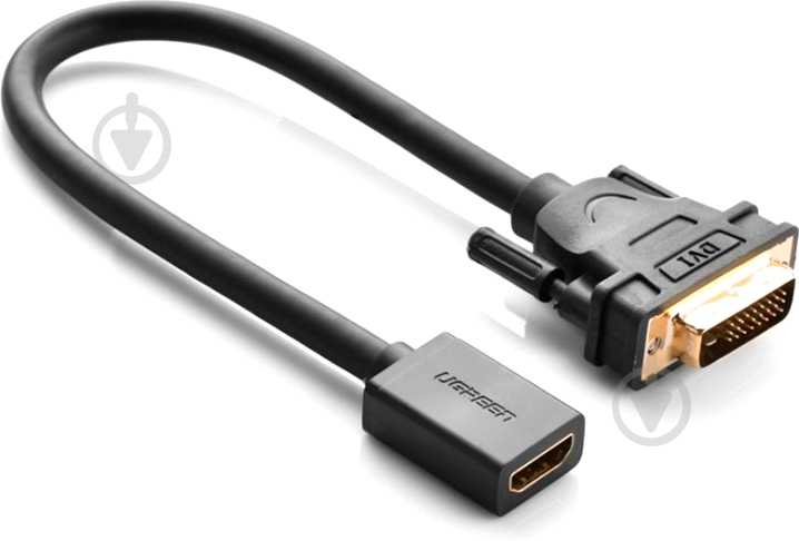 Адаптер UGREEN DVI Male to HDMI Female Adapter Cable 0,22 м black (20118) - фото 3