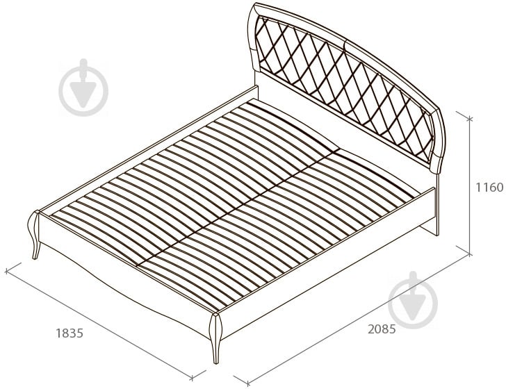 УЦЕНКА! Кровать Aqua Rodos San Remo SRBed-160-БГ 160X200 СМ белый глянец (УЦ №40) - фото 3