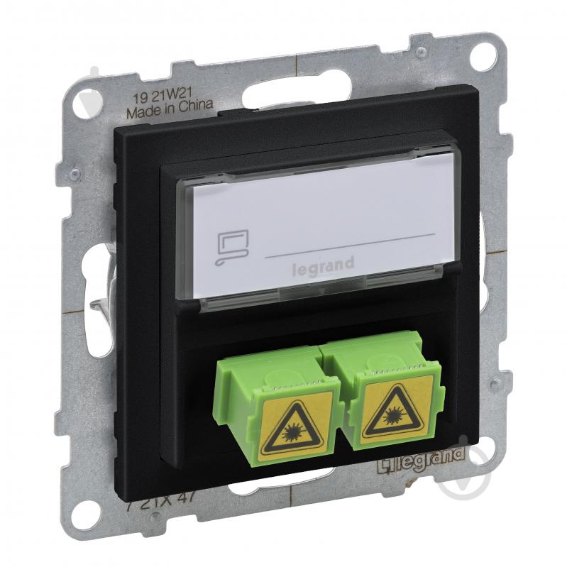 Розетка компьютерная Legrand Suno IP20 черный 721447 - фото 1