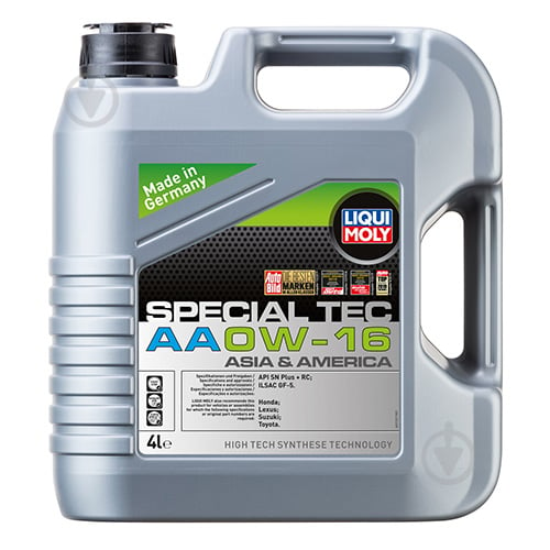 Моторное масло Liqui Moly SPECIAL TEC AA 0W-16 4 л (21327) - фото 1