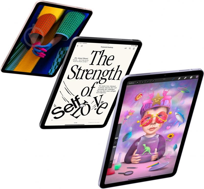 Планшет Apple iPad Air 2022 10,9" 8/64GB Wi-Fi starlight (MM9F3RK/A) - фото 13