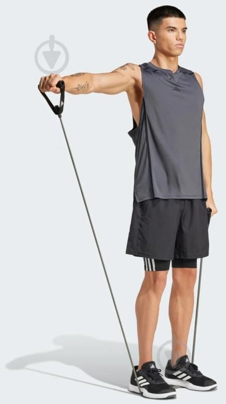 Тайтсы Adidas Techfit Compression Training 3-Stripes Short IN5589 р.S черный - фото 7