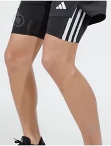 Тайтсы Adidas Techfit Compression Training 3-Stripes Short IN5589 р.S черный - фото 6