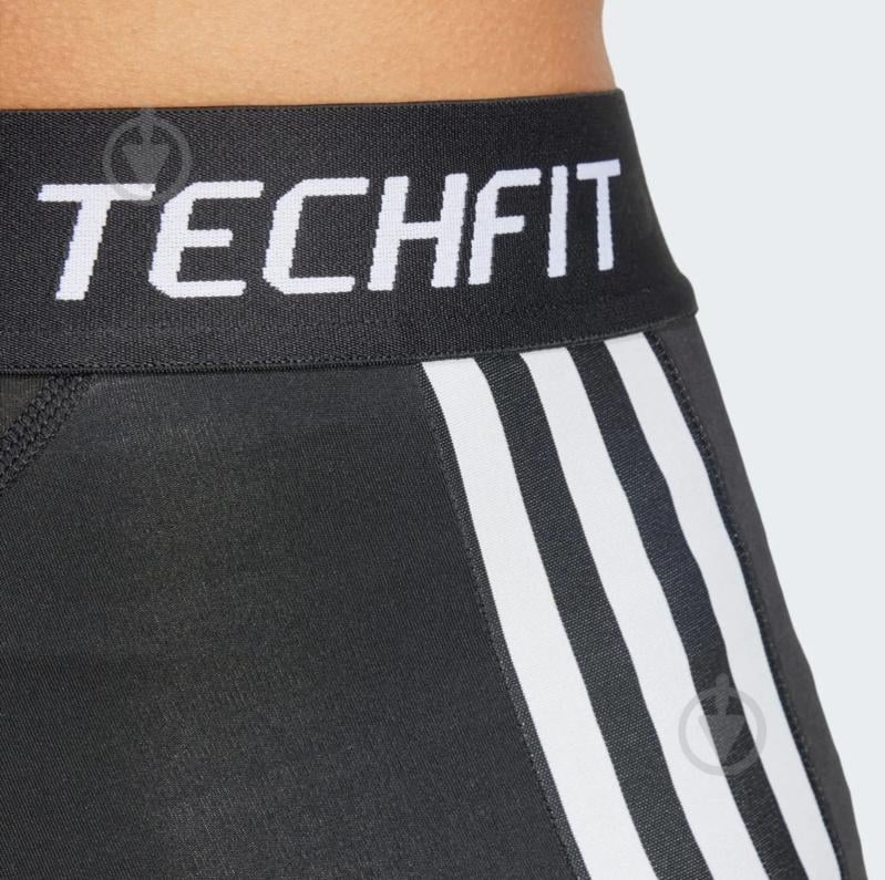 Тайтсы Adidas Techfit Compression Training 3-Stripes Short IN5589 р.S черный - фото 4
