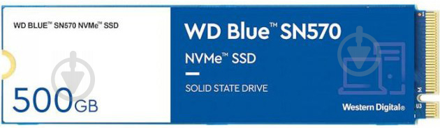 SSD-накопитель Western Digital 512GB M.2 PCI Express 3.0 x4 TLC (WDS500G3B0C) - фото 1