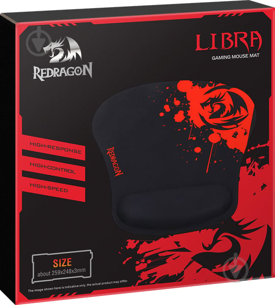 Ігровий килимок Redragon Libra Speed Black/Red (78305) - фото 6