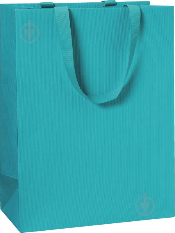 Пакет подарочный One Colour turquoise 25x13x36 см STEWO