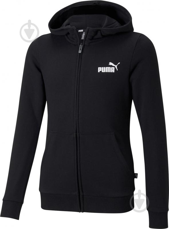 Джемпер Puma ESS SMALL LOGO FULL-ZIP HOODIE TR G 58703301 р.110 черный - фото 1