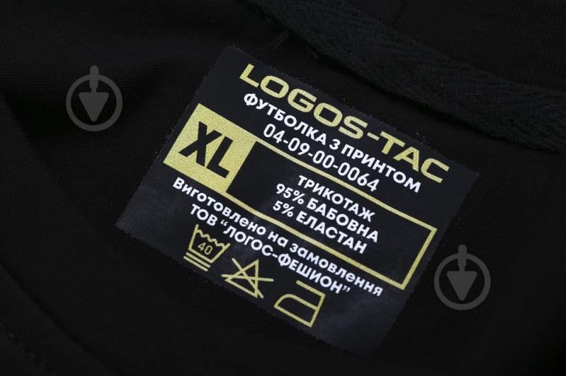 Футболка LOGOS-Tac с нанесением Девушка в доспехах ч/б 04-09-00-0060 р.4XL черный - фото 11