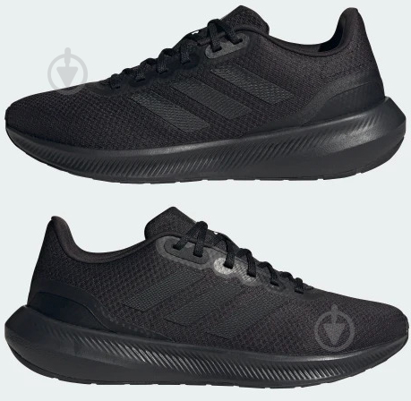 Кросівки чоловічі демісезонні Adidas RUNFALCON 3.0 HP7544 р.44 чорні - фото 2