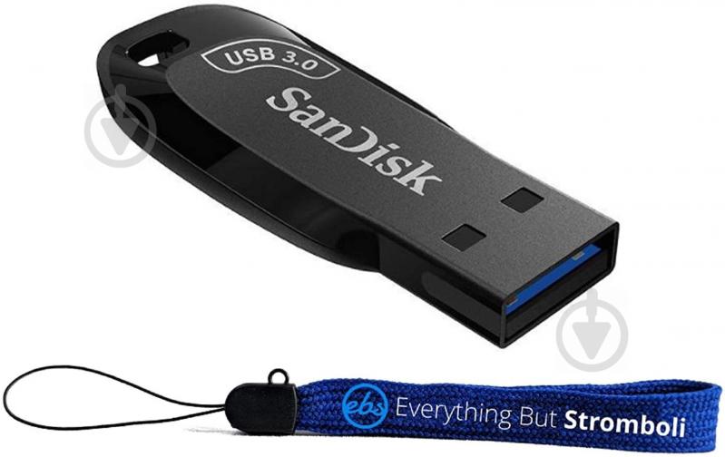 Флеш-память SanDisk Ultra Shift 128 ГБ USB 3.0 black (SDCZ410-128G-G46) - фото 6