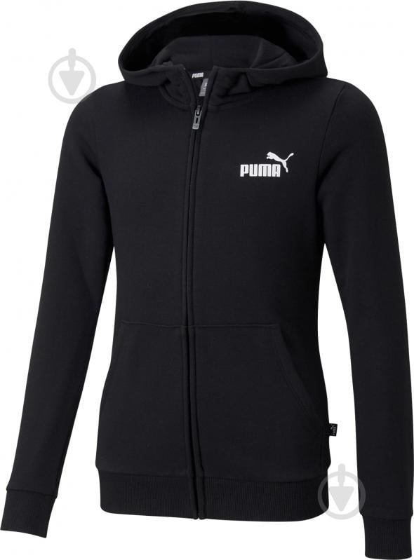 Джемпер Puma ESS SMALL LOGO FULL-ZIP HOODIE TR G 58703301 р.140 черный - фото 1