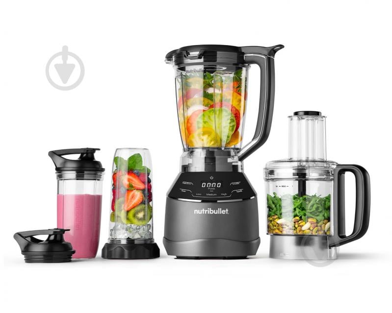 Блендер стаціонарний NUTRIBULLET NBF580B Triple Prep System - фото 1