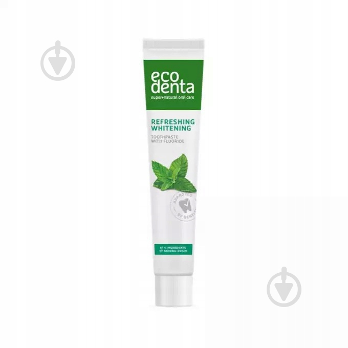 Зубная паста ECODENTA BASIC LINE REFRESHING WHITENING освежающее отбеливание с маслом мяты 75 мл - фото 2