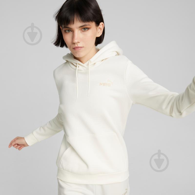 Джемпер Puma ESS+ EMBROIDERY HOODIE FL 67000499 р.L бежевый - фото 3