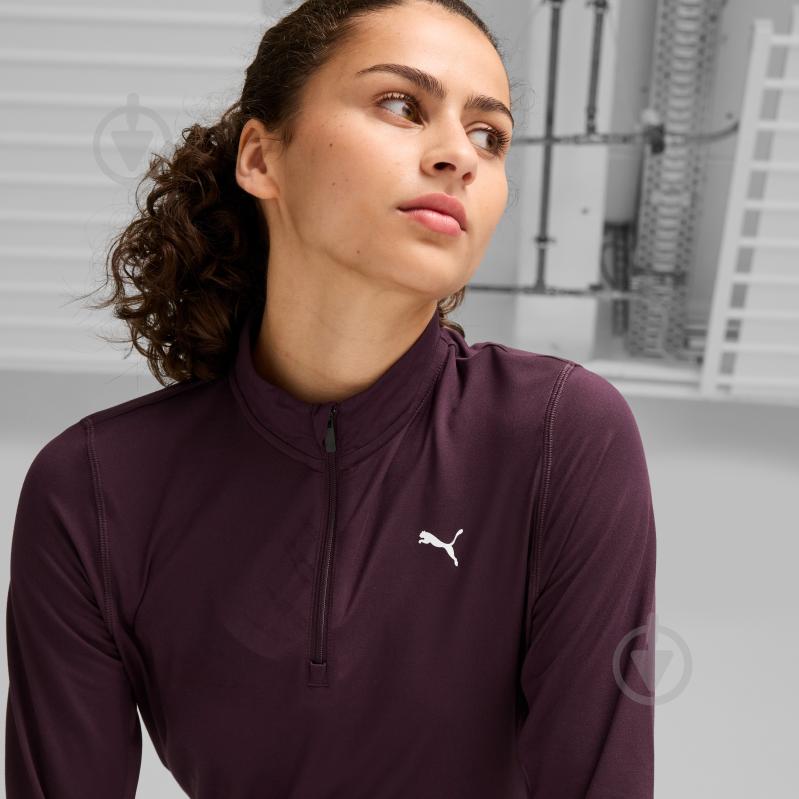 Джемпер Puma RUN FAVORITE 1/4 ZIP W 52317044 р.L бордовый - фото 7