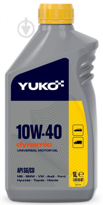 Моторное масло полусинтетическое YUKO (VUKO) Dynamic 10W-40 1 л (26321) - фото 1